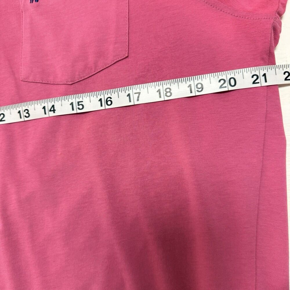 Johnnie O Polo Shirt Mens M Pink Red Logo Golf Club Short Sleeve - Picture 8 of 9